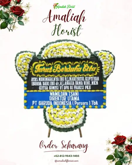 Papan Bunga Duka By The Sea Pik